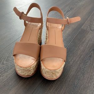 Like new summer  leather wedges